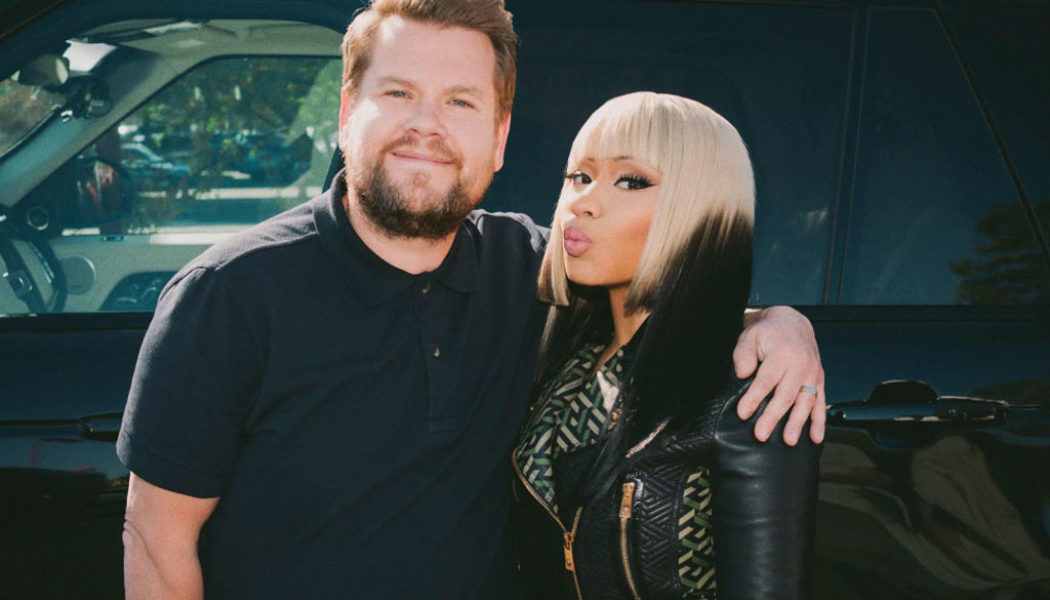 Nicki Minaj Goes British With It On “Carpool Karaoke” With James Corden