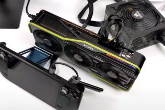 Someone plugged an entire 4K desktop graphics card into the Steam Deck