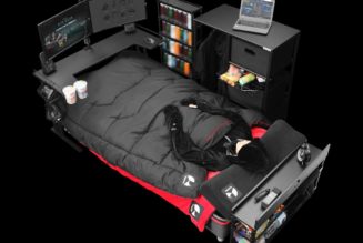 This motorized gaming bed lets you rest your gamer head