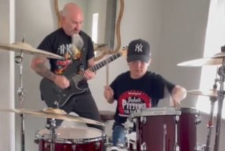 Watch: ANTHRAX’s SCOTT IAN And 10-Year-Old Son Pay Musical Tribute To FOO FIGHTERS’ TAYLOR HAWKINS