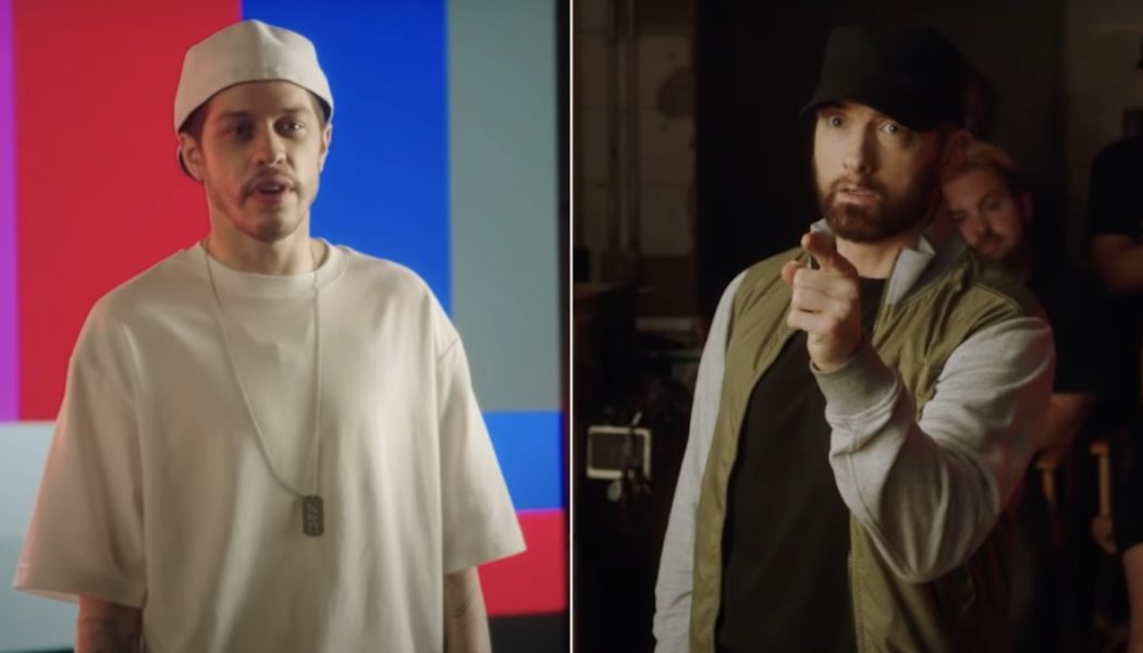 Eminem Shuts Down Pete Davidson’s Final SNL Rap Video: Watch