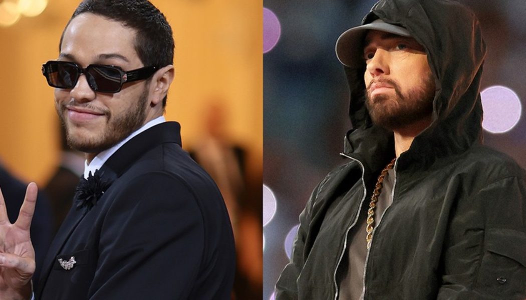Eminem Tells Pete Davidson His ‘SNL’ Rap Videos “All Suck” in Comedian’s Last Parody