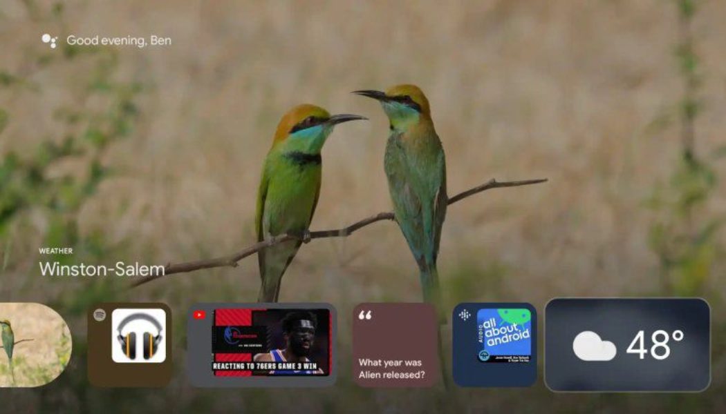 Google TV’s ambient mode screen saver with sports scores and podcast links is rolling out