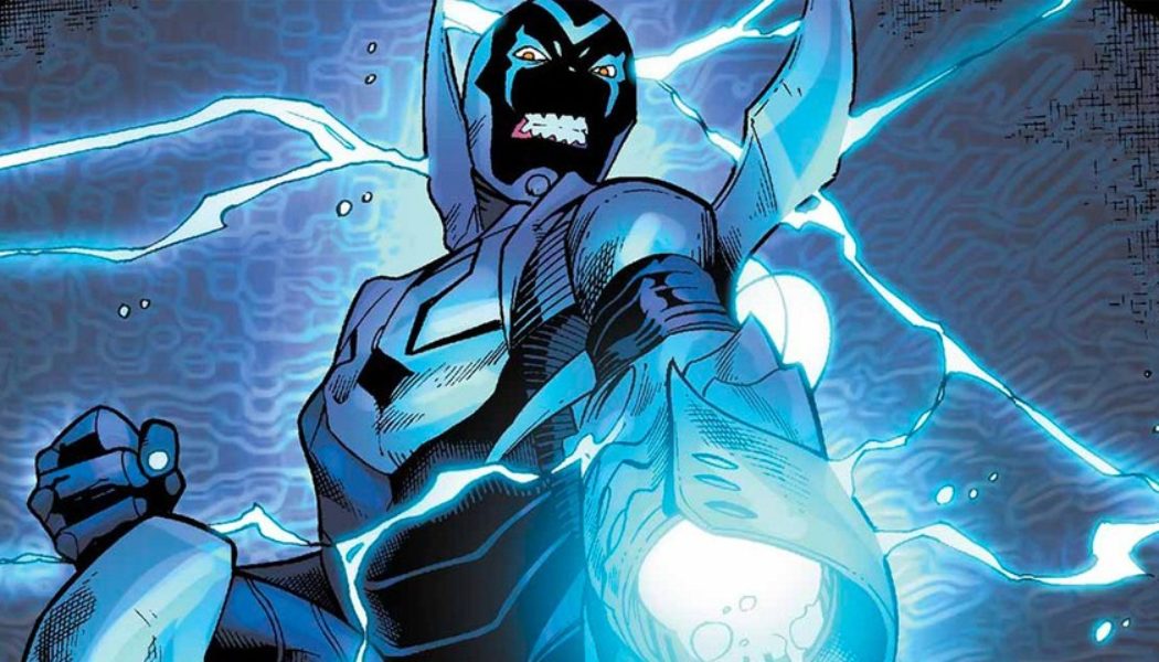 Here’s a First Look at the Blue Beetle Costume from the Upcoming DC Film