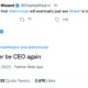 Jack Dorsey says he’ll never be the CEO of Twitter again