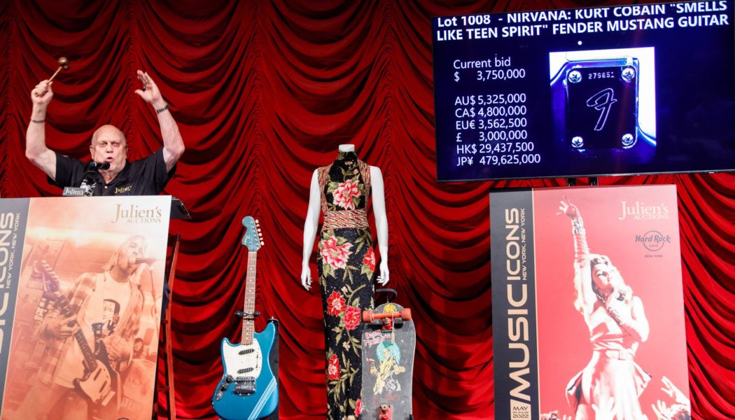 Kurt Cobain’s ‘Smells Like Teen Spirit’ Guitar Sells For $4.5 Million at Auction
