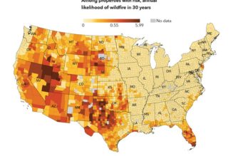 Over half of US properties face at least some wildfire risk
