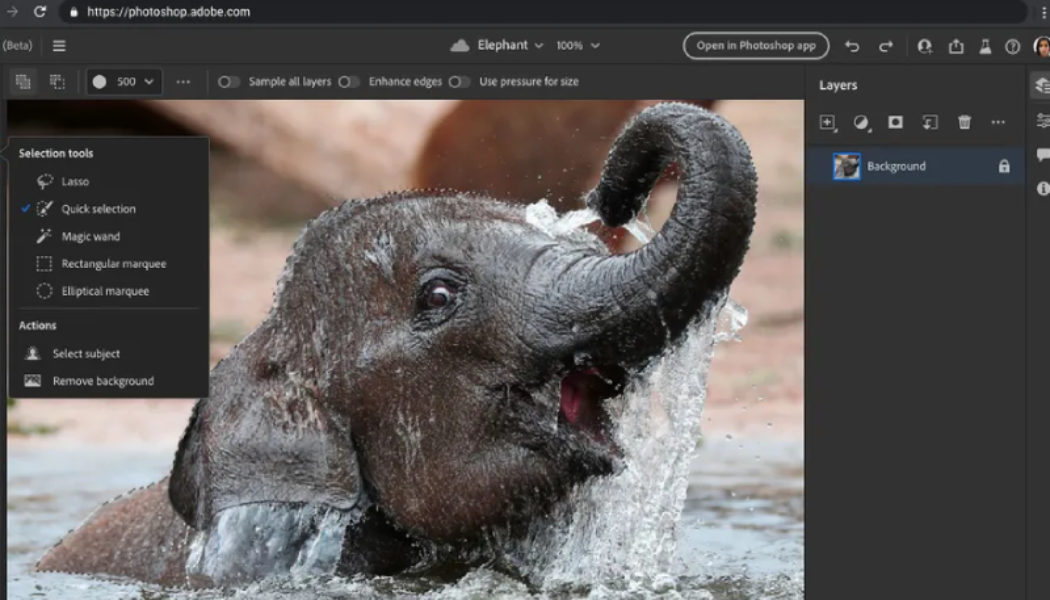 Adobe to Release a Free-to-Use Version of Photoshop on the Web