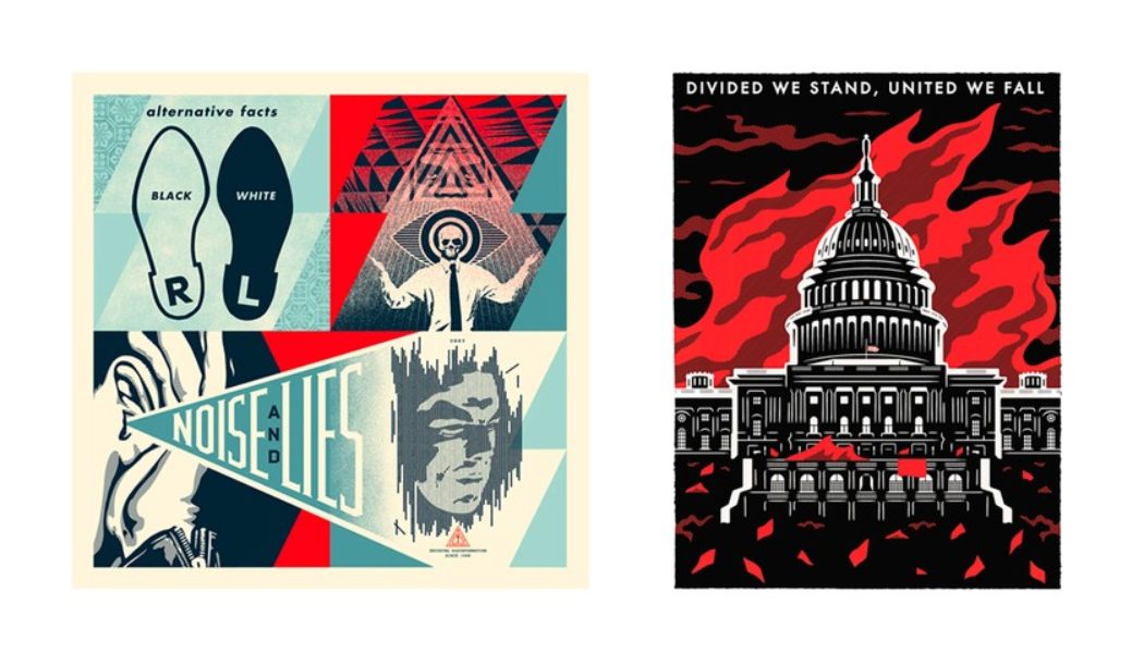 Cleon Peterson and Shepard Fairey Release Prints to Aid ACLU