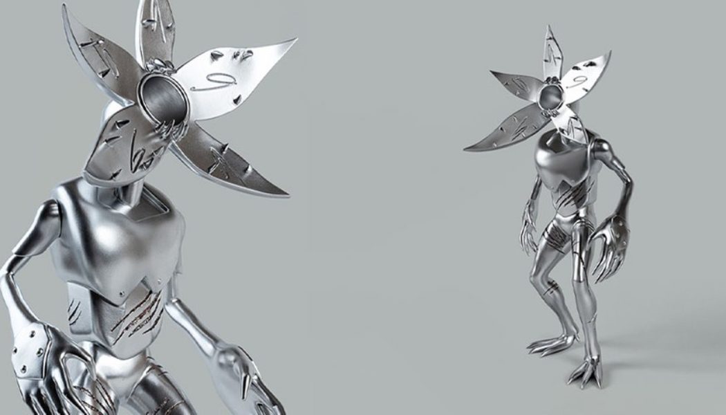 Futura and FWENCLUB Enter the Upside Down With Demogorgon Stainless Steel Sculpture