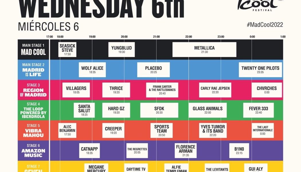 Mad Cool Festival Reveals 2022 Set Times