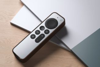 Nomad’s leather Siri Remote case comes with a discreet AirTag pocket