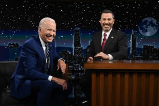 President Joe Biden Chops It Up With Jimmy Kimmel