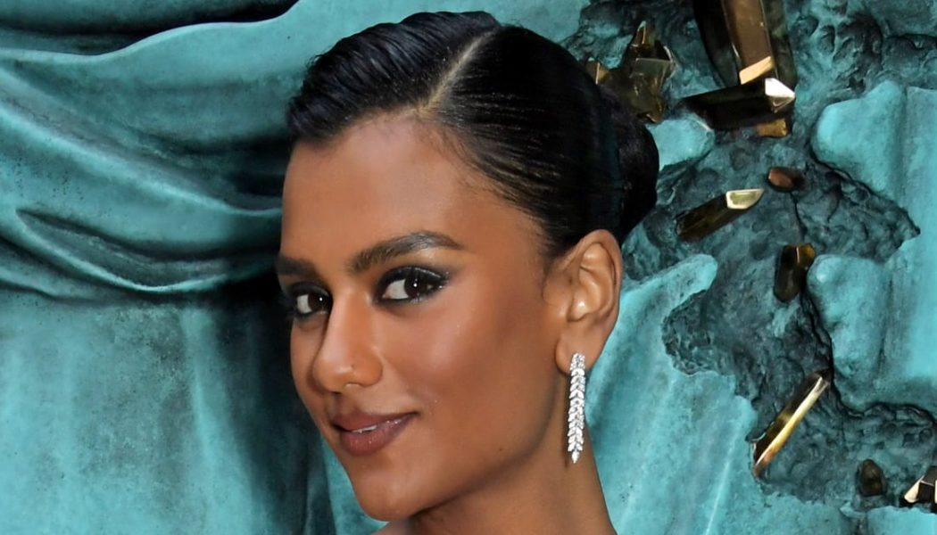 Simone Ashley Wows in Feathers and Bows at Tiffany & Co. Gala