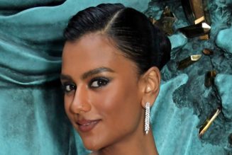 Simone Ashley Wows in Feathers and Bows at Tiffany & Co. Gala