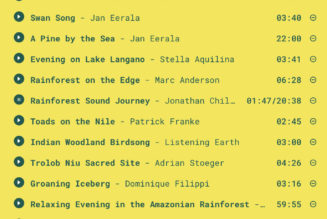 This site lets you listen to nature sounds from all over the world
