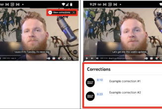 YouTube’s new corrections feature lets creators fix the record more easily