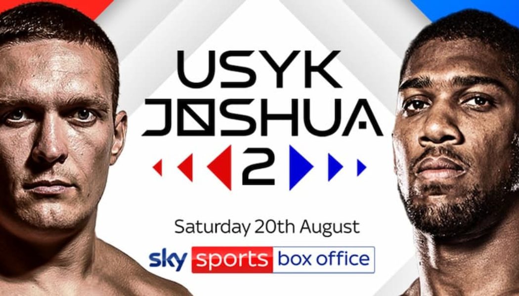 Boxing Fans Left Fuming With Increased Usyk vs Joshua 2 PPV Price