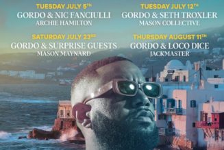 GORDO Announces Summer 2022 Residency In Mykonos