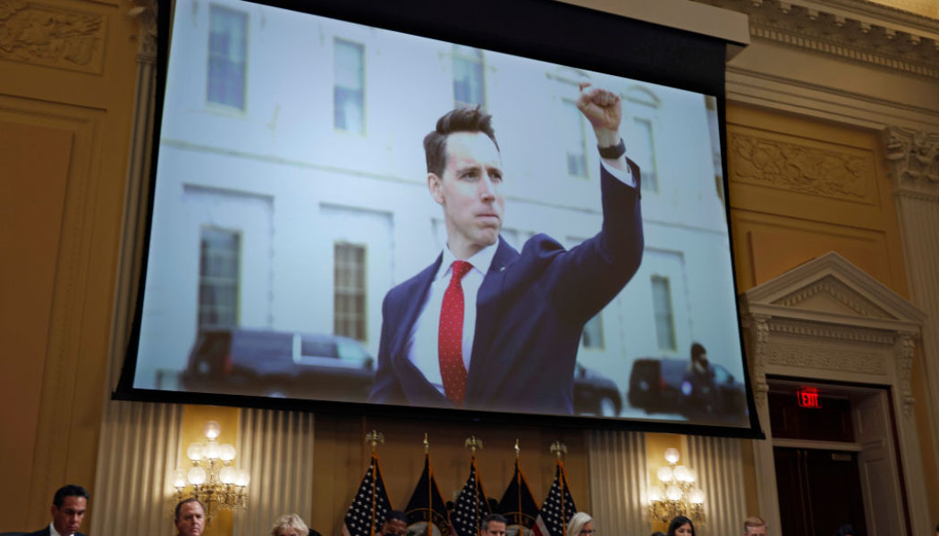 Josh Hawley Caught On Video Fleeing From Same Jan. 6 Rioters He Caped For