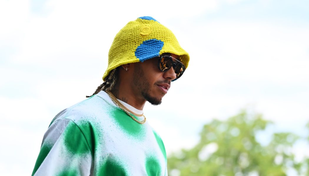 Lewis Hamilton Drives Fashion Forward With a Bright, Statement Look