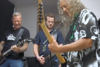 Metallica Jam with Stranger Things Actor Joseph Quinn Backstage at Lollapalooza
