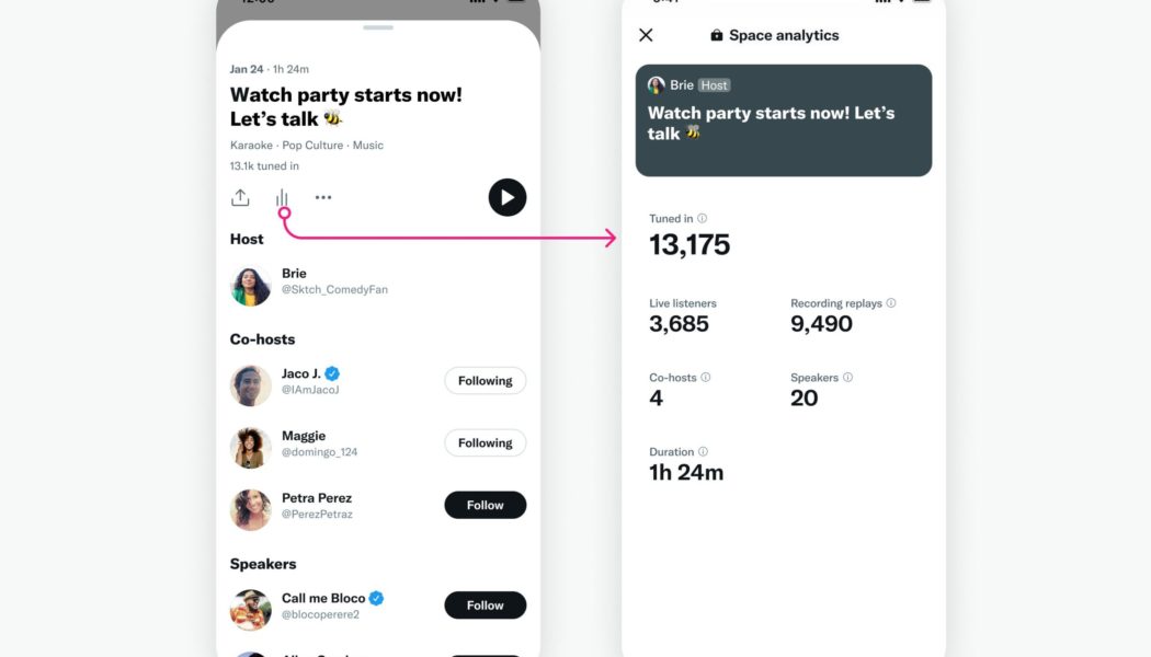 Twitter Rolls Out More Features for Spaces