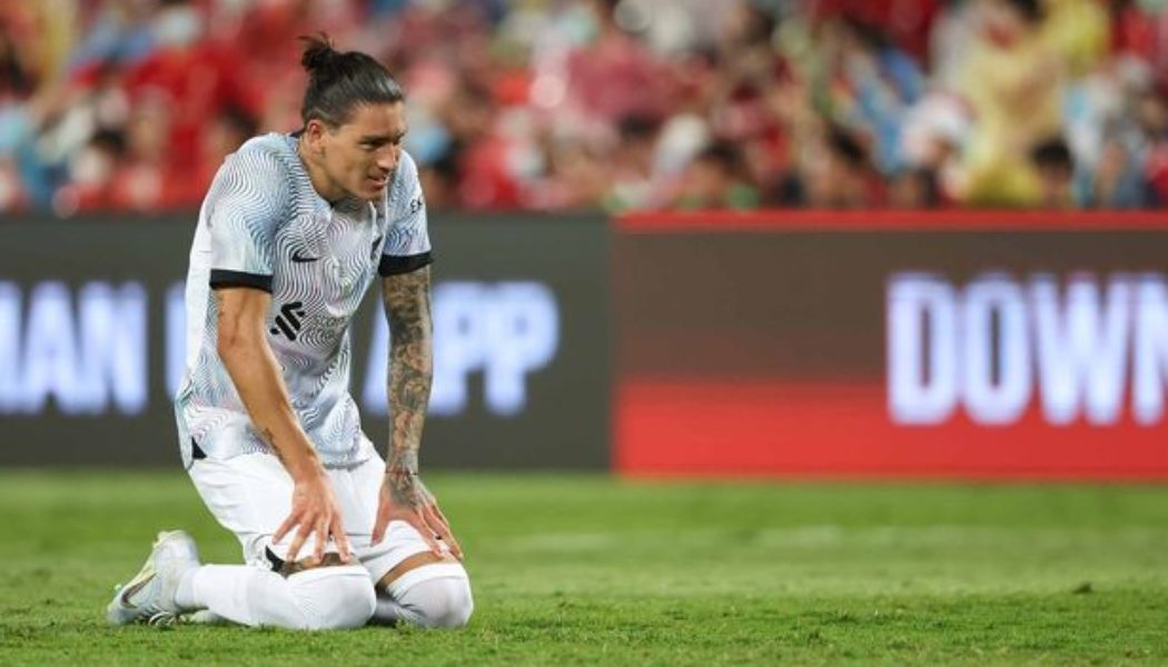 WATCH: Man United Fans Make Hilarious Highlight Reel Of Darwin Nunez’s Dismal Liverpool Debut