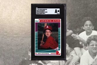 A One-of-a-Kind Mark Zuckerberg Little League Baseball Card Is Headed to Auction