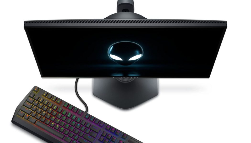 Alienware’s new high-speed gaming monitors have a place to hang your headphones