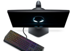 Alienware’s new high-speed gaming monitors have a place to hang your headphones