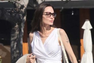 Angelina Jolie Wore Flats With Summer’s Prettiest (and Most Uncomplicated) Dress