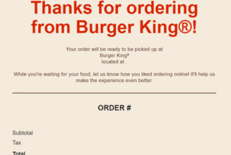 Burger King just emailed everyone a blank receipt in a whopper of a mistake