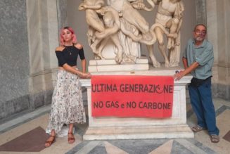 Climate Activists Glued Their Hands to a Statue at the Vatican