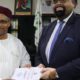 DG/CEO, NIMC Engr Aliyu A Aziz receives President of the NBA Barr. Akpata at the CommIssion’s Corporate Headquarters, Abuja