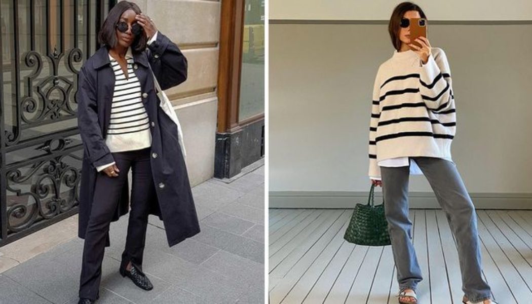 Fashion Experts Are Suddenly Back Into Breton Tops—These 21 Outfits Prove It