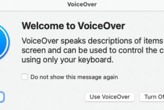 How to enable your Mac’s VoiceOver screen reader