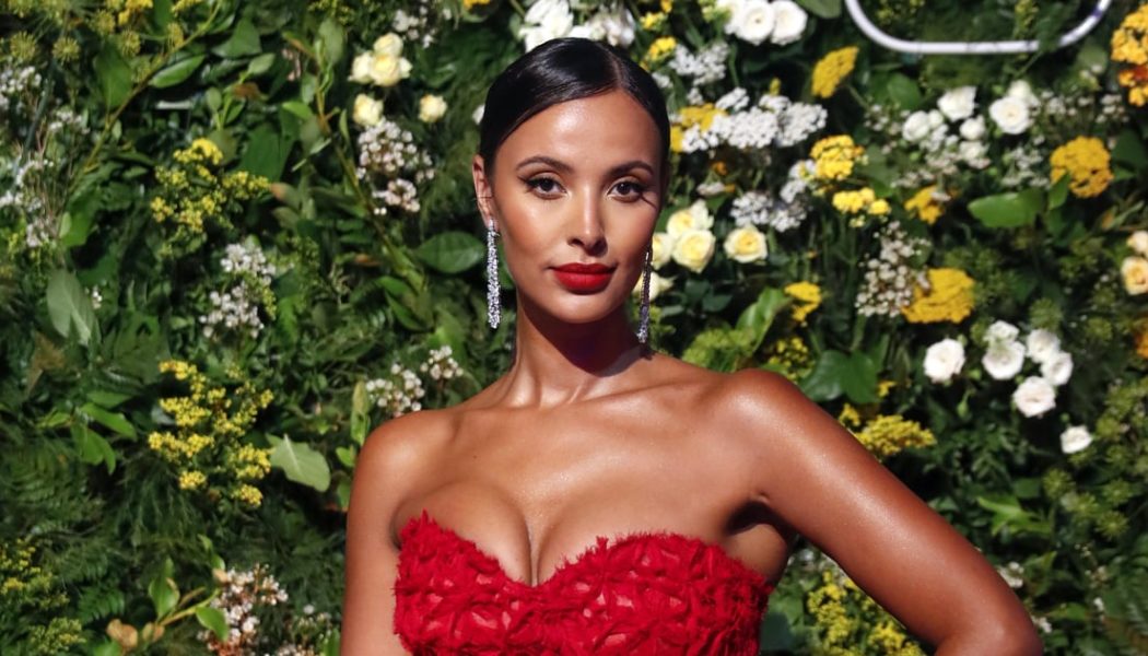 Maya Jama Sizzles in Red Hot Gown at GRM Gala in London