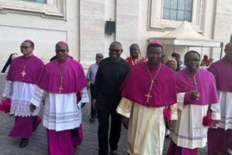 Peter Obi Pictured With Bishops As Pope Francis Ordains Okpaleke As Cardinal