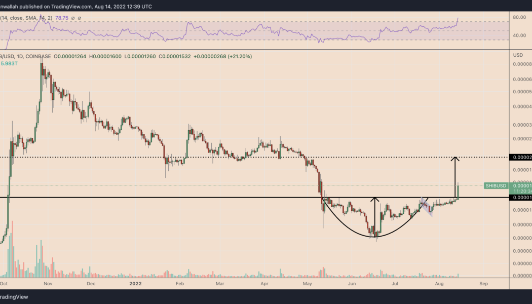 Shiba Inu eyes 50% rally as SHIB price enters ‘cup-and-handle’ breakout mode