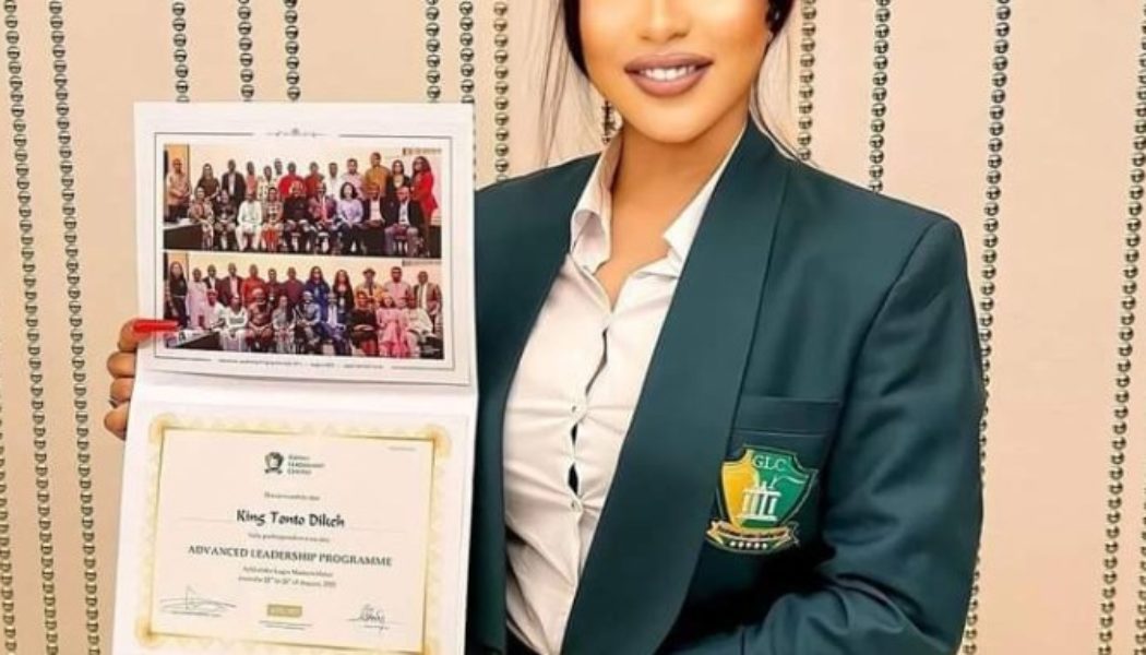 Tonto Dikeh Graduate from Advance Leadership Course