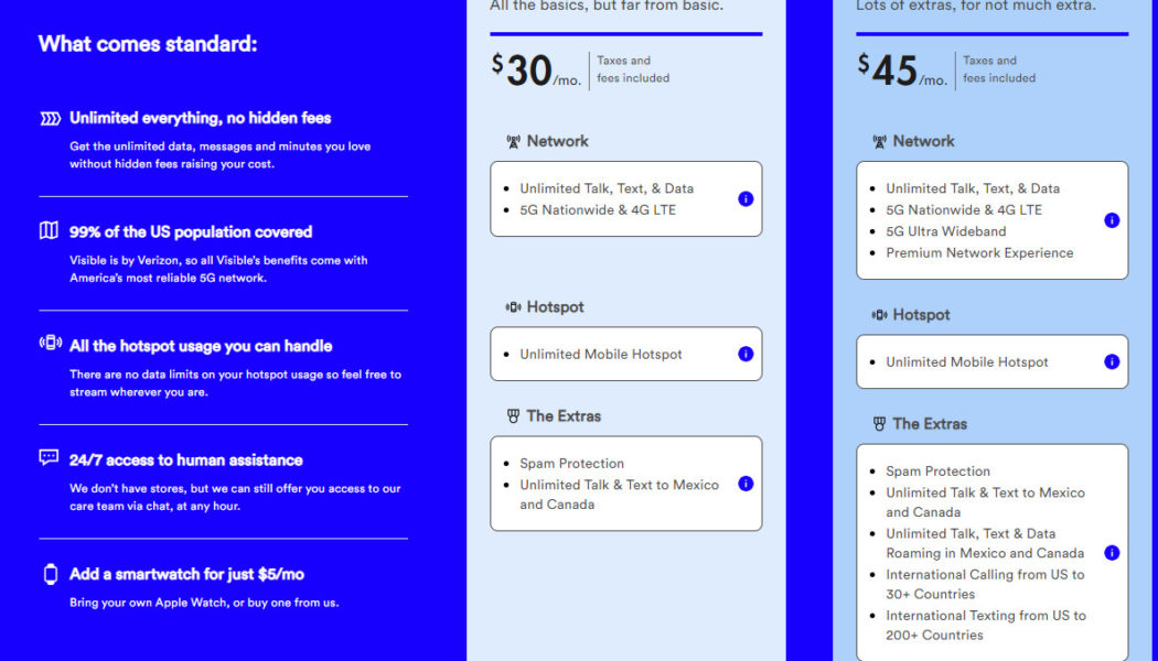 Verizon’s Visible is ending its incredible Party Pay deal