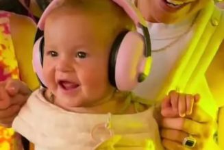 Watch FISHER Play Peek-a-Boo With His Baby Goddaughter at a Rave In France