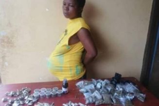 25-yr-old heavily pregnant drug dealer arrested with 82 pinches of meth