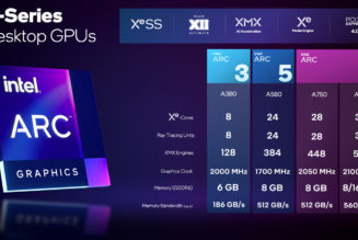 Intel reveals the specs of its new Arc graphics cards