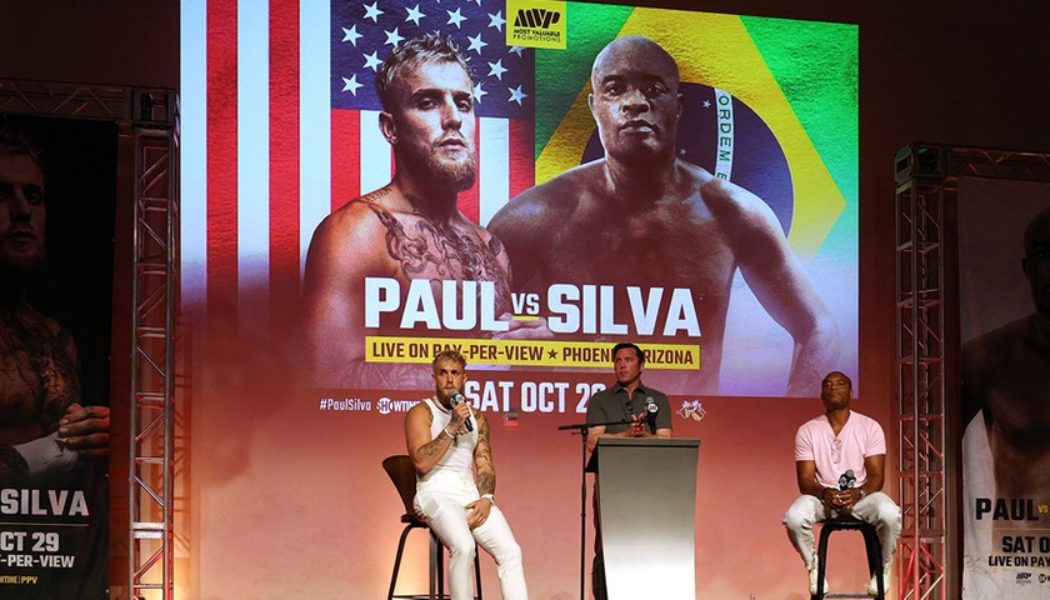 Jake Paul vs. Anderson Silva Press Conference Sees the Fighters Face Off for the First Time