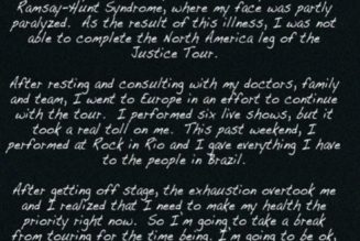 Justin Bieber Cancels World Tour to “Make My Health the Priority”