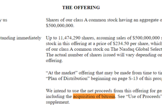 MicroStrategy to reinvest $500M stock sales into Bitcoin: SEC filing