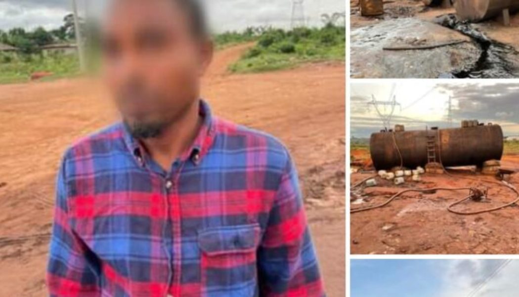 Police Busted Illegal Petroleum Refining Site In Edo State, arrests two suspects