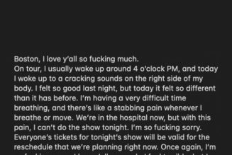 Post Malone in Hospital After Experiencing “Stabbing Pain” on Side of Body